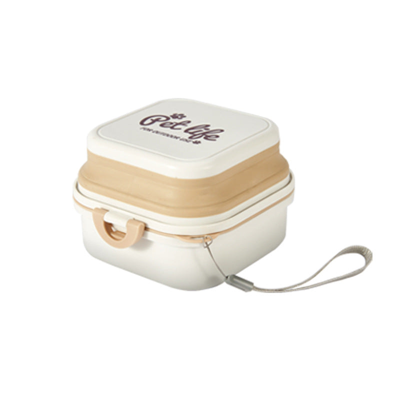 Double-Layer Outdoor Folding Dog Water Bowl