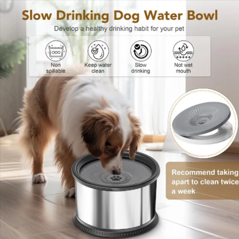 Non-Slip Splash-Proof Pet Water Bowl